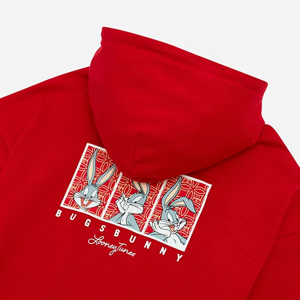 Áo Nỉ Hoodie Unisex Fila FW2SSF1144X-DRE Màu Đỏ