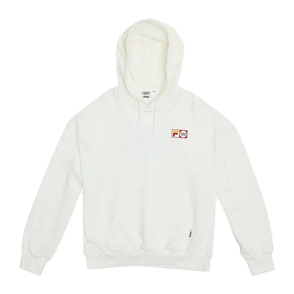 Áo Nỉ Hoodie Unisex Fila FW2SSF1144X-WHI Màu Trắng - Thời trang - Vua Hàng Hiệu