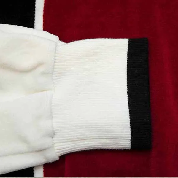 Áo Nỉ Nam Dolce & Gabbana D&G Logo Polo Sweatshirt Màu Trắng Đỏ