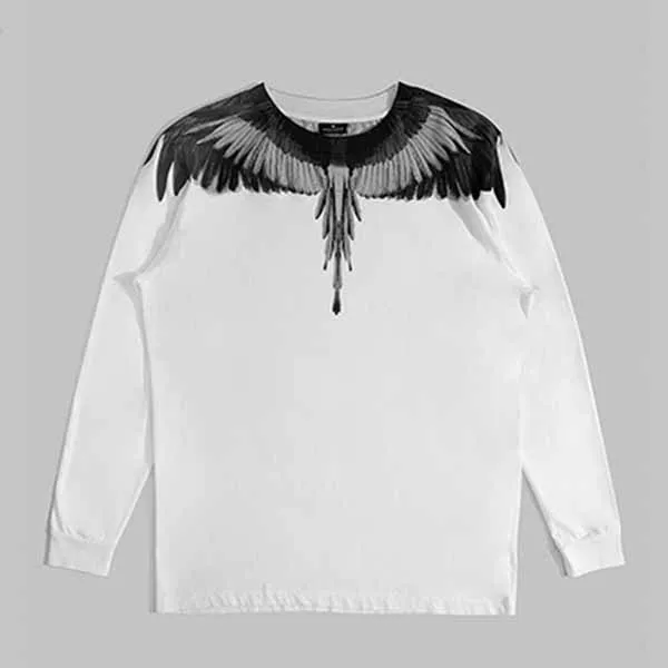Áo Nỉ Nam Marcelo Burlon County Milan Black/White Wings Sweatshirt Màu Trắng Hoạ Tiết - Thời trang - Vua Hàng Hiệu