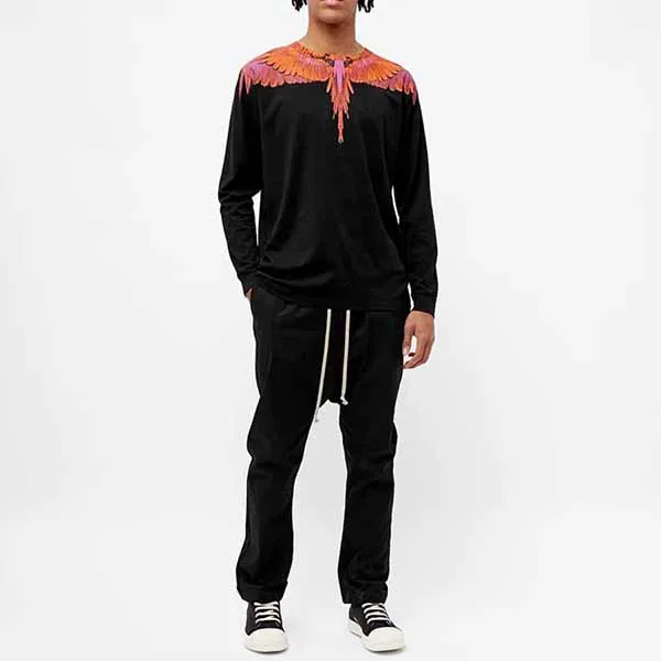 Áo Nỉ Nam Marcelo Burlon County Milan Red Wings Sweatshirt Màu Đen Hoạ Tiết - Thời trang - Vua Hàng Hiệu