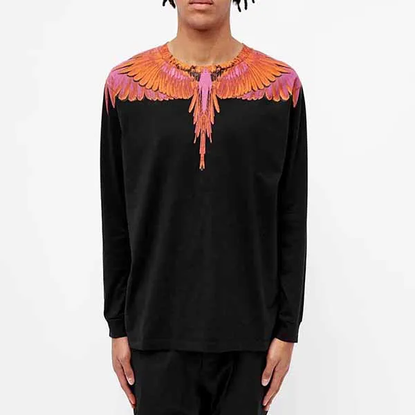 Áo Nỉ Nam Marcelo Burlon County Milan Red Wings Sweatshirt Màu Đen Hoạ Tiết - Thời trang - Vua Hàng Hiệu