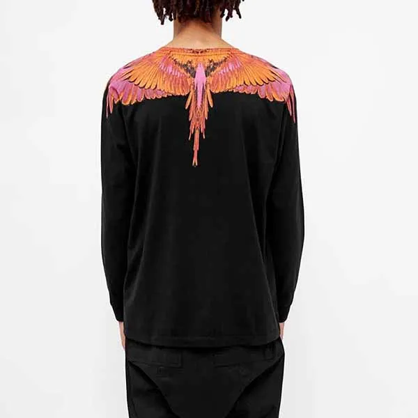 Áo Nỉ Nam Marcelo Burlon County Milan Red Wings Sweatshirt Màu Đen Hoạ Tiết - Thời trang - Vua Hàng Hiệu