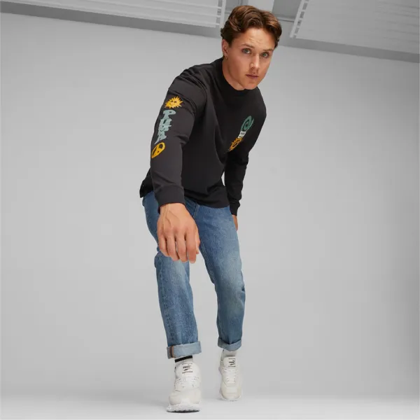 Áo Nỉ Nam Puma Downtown Sweater 62127101 Màu Đen - Thời trang - Vua Hàng Hiệu