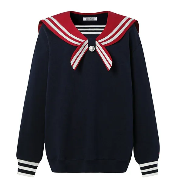 Áo Nỉ Nữ 13 De Marzo Sweater Màu Xanh Navy - Thời trang - Vua Hàng Hiệu