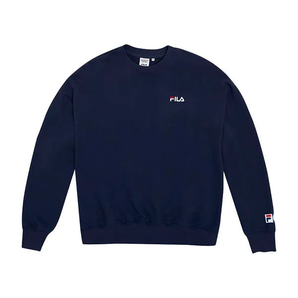 Áo Nỉ Sweater Fila FW2SSF1143X-DNA Màu Xanh Navy - 1