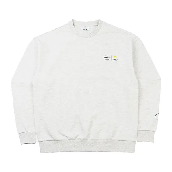Áo Nỉ Sweater Fila Tennis Club X Smiley Half-Zip FW2SSF4S04X-LMG Màu Xám - Thời trang - Vua Hàng Hiệu