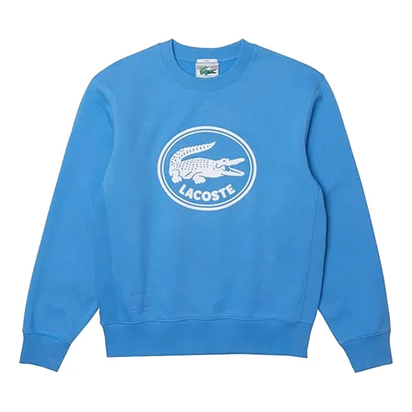 Áo Nỉ Sweater Lacoste Classic Fit Logo SH7582-L99 Màu Xanh Blue Size 3 - 3