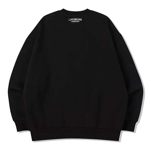 Áo Nỉ Sweater LifeWork Hipdog Applique Sweatshirt LW234MT116 Màu Đen - 3