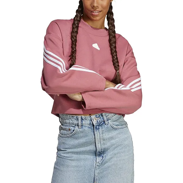 Áo Nỉ Sweatshirt Nữ Adidas Future Icons 3-Stripes IB8498 Màu Hồng Size S - Thời trang - Vua Hàng Hiệu