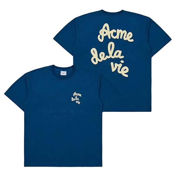 Áo Phông Acmé De La Vie ADLV Embossing Script Tshirt Màu Xanh Size 1 - Thời trang - Vua Hàng Hiệu