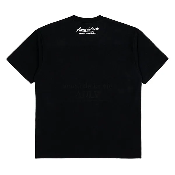 Áo Phông Acmé De La Vie ADLV Gel Printing Logo Short Sleeve T-Shirt Màu Đen