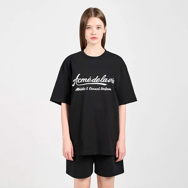 Áo Phông Acmé De La Vie ADLV Gel Printing Logo Short Sleeve T-Shirt Màu Đen