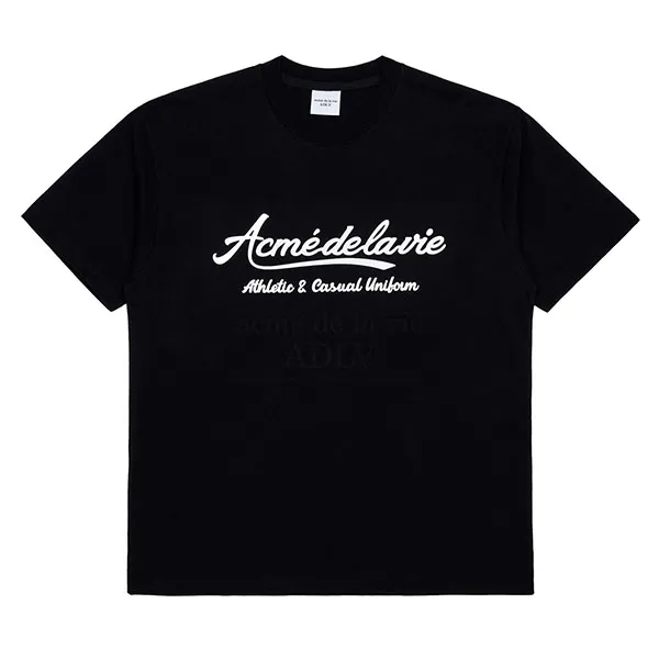 Áo Phông Acmé De La Vie ADLV Gel Printing Logo Short Sleeve T-Shirt Màu Đen