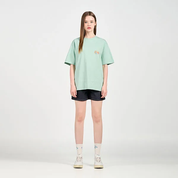 Áo Phông Acmé De La Vie ADLV Gradation Crayon Logo Short Sleeve T-Shirt Màu Xanh Mint - Thời trang - Vua Hàng Hiệu