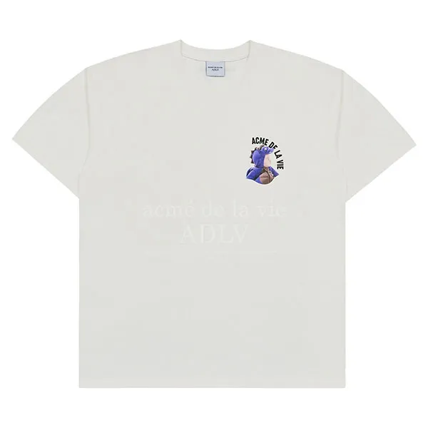 Áo Phông Acmé De La Vie ADLV Mini Baby Face Purple Dinosaur T-Shirt Màu Kem - Thời trang - Vua Hàng Hiệu