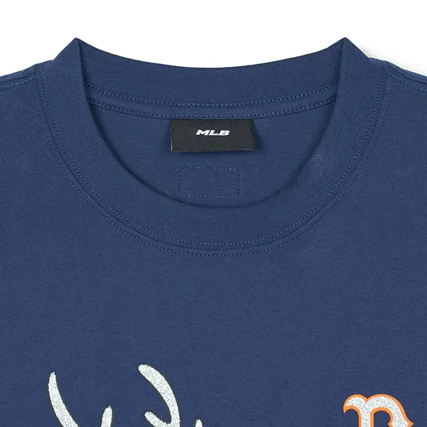 Áo Phông MLB Overfit Boston Red Sox 3ATSQ0141-43NYS Tshirt Màu Xanh Navy