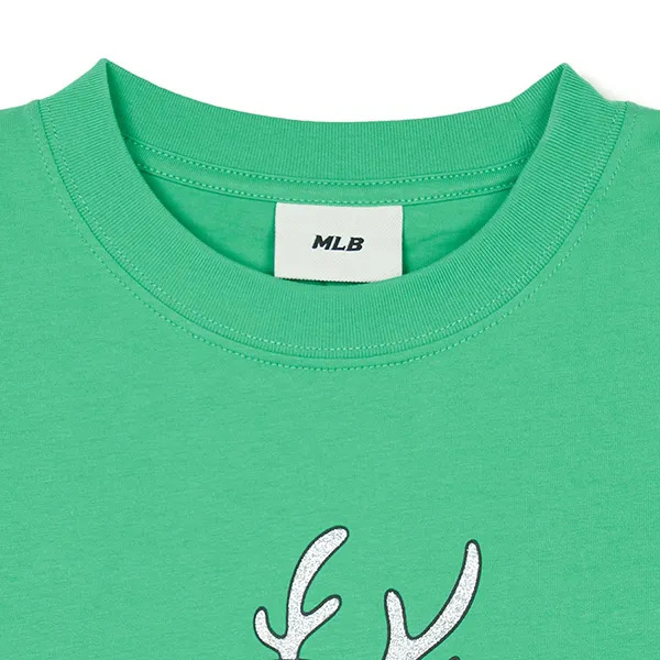 Áo Phông MLB Overfit LA Dodgers 3ATSQ0141-07GNL Tshirt Màu Xanh Green Size M