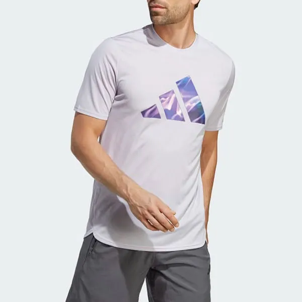 Áo Phông Nam Adidas Hiit Gf Tee IB7920 Tshirt Màu Tím Nhạt Size XL
