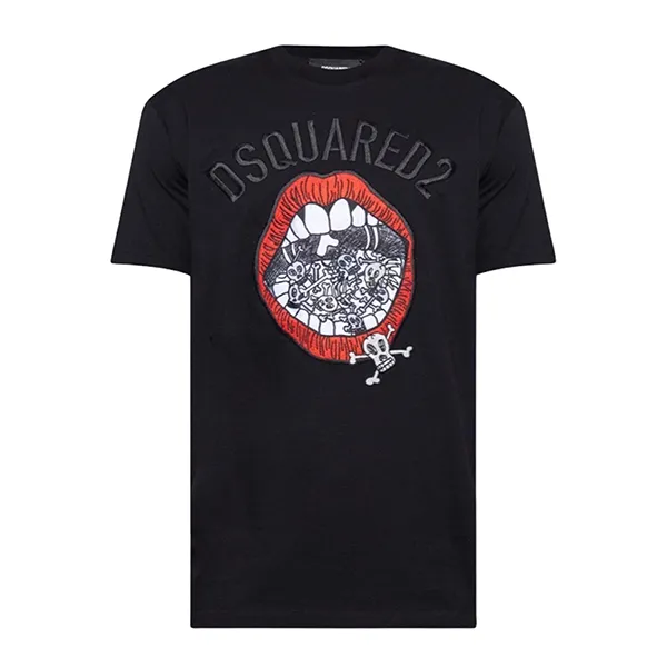 Áo Phông Nam Dsquared2 S71GD1347S23009900 Màu Đen Size M - Thời trang - Vua Hàng Hiệu