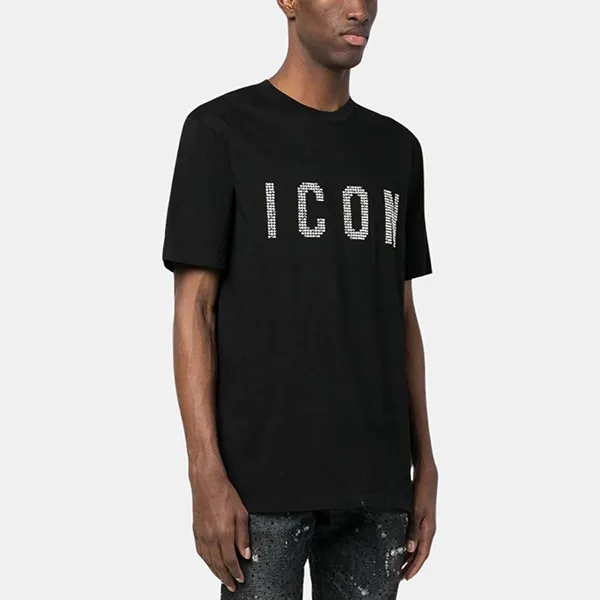 Áo Phông Nam Dsquared2 S79GC0074S23009 Màu Đen Size S