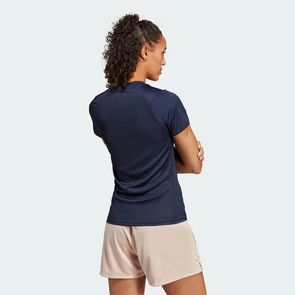 Áo Phông Thể Thao Nữ Adidas Parley Runing Tshirt HR6987 Màu Xanh Đen Size XS - 4