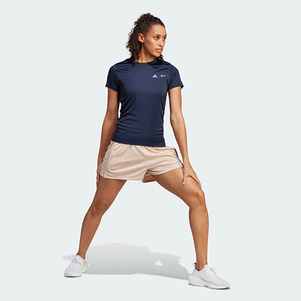 Áo Phông Thể Thao Nữ Adidas Parley Runing Tshirt HR6987 Màu Xanh Đen Size XS - 1