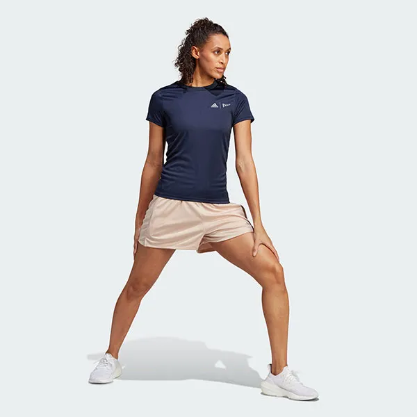 Áo Phông Thể Thao Nữ Adidas Parley Runing Tshirt HR6987 Màu Xanh Đen Size 2XS