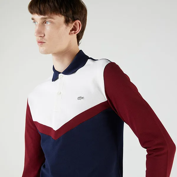 Áo Polo Dài Tay Nam Lacoste PH2220R 20L Phối Màu