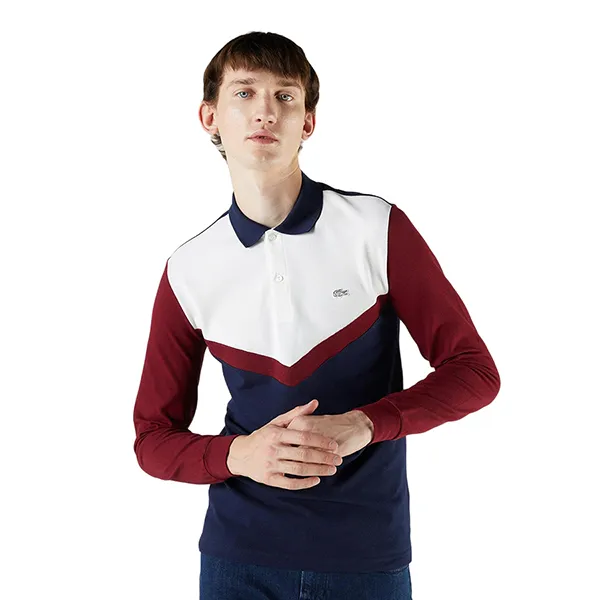 Áo Polo Dài Tay Nam Lacoste PH2220R 20L Phối Màu