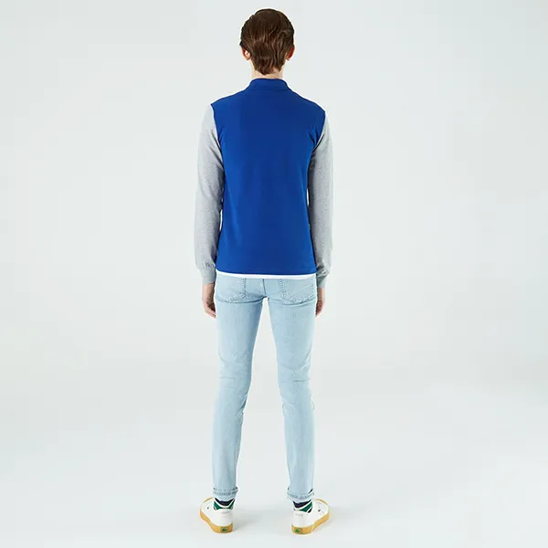 Áo Polo Dài Tay Nam Lacoste PH2220R 20M Màu Xanh Xám - Thời trang - Vua Hàng Hiệu
