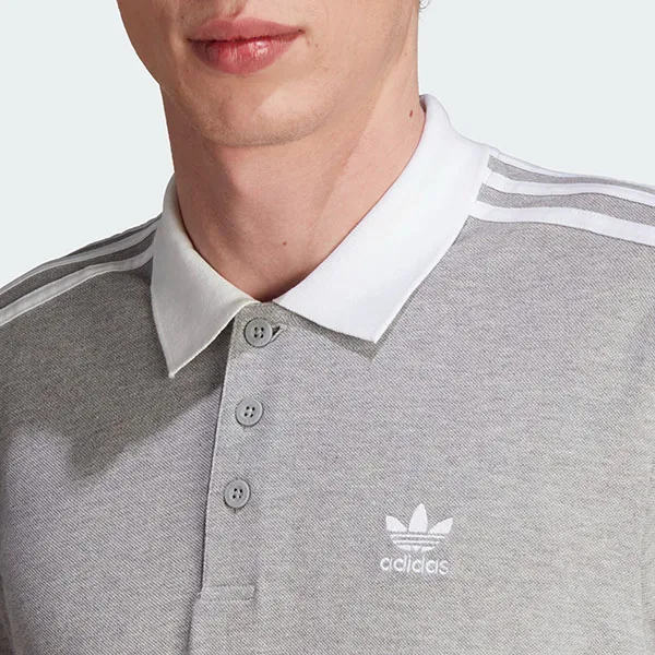 Áo Polo Nam Adidas Adicolor Classics 3 Stripes IL2502 Màu Xám Size XS