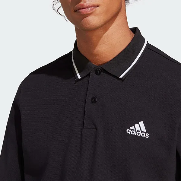 Áo Polo Nam Adidas Essential Pique Small Logo Shirt IC9314 Màu Đen Size S - Thời trang - Vua Hàng Hiệu