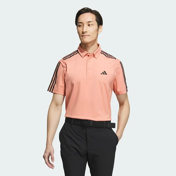 Áo Polo Nam Adidas Heat.Rdy 3-Stripes HY0989 Màu Hồng Cam Size L