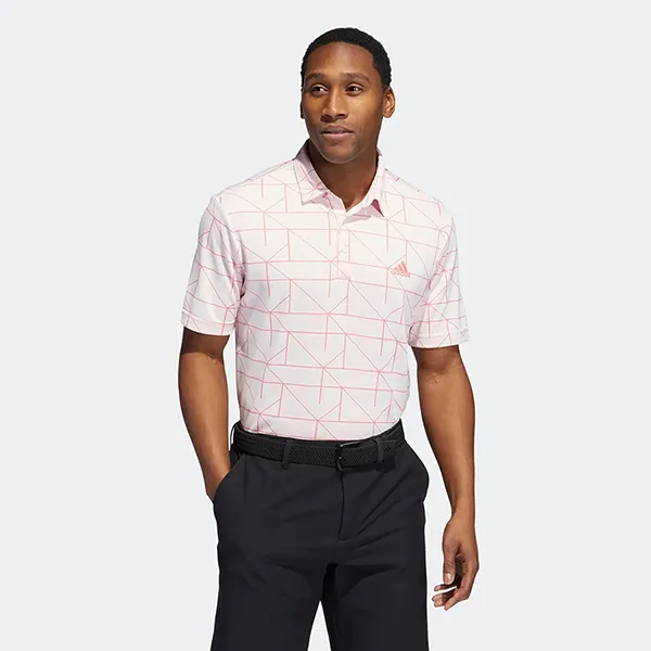Áo Polo Nam Adidas Jacquard Golf Polo Shirt HA6115 Màu Hồng Nhạt