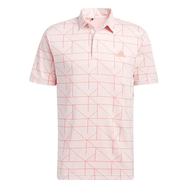 Áo Polo Nam Adidas Jacquard Golf Polo Shirt HA6115 Màu Hồng Nhạt