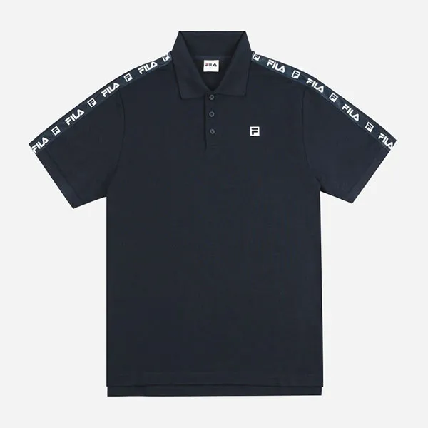 Áo Polo Nam Fila Logo Tape Regular Fit FW2TSF4167M-NVY Màu Xanh Navy