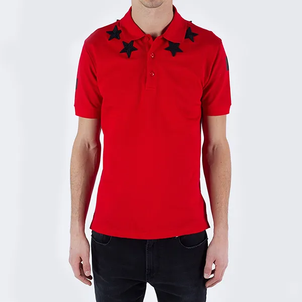Áo Polo Nam Givenchy Red Patched Polo Màu Đỏ Size L - Thời trang - Vua Hàng Hiệu