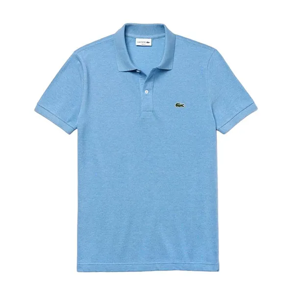 Áo Polo Nam Lacoste Men's Cotton Petit Pique Slim Fit Fanon Chine PH4012 00 DRW Màu Xanh Blue Size 3