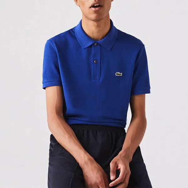 Áo Polo Nam Lacoste Slim Fit Petit Piqué Cotton Polo Bleu BDM PH4012-00-BDM Màu Xanh Biển Size 5 - Thời trang - Vua Hàng Hiệu