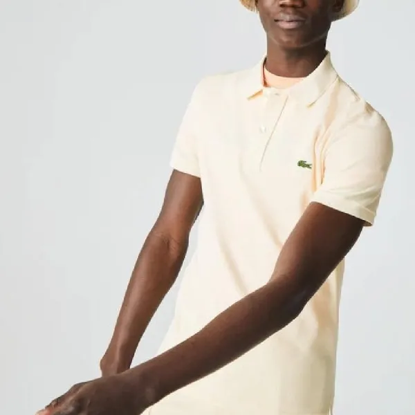 Áo Polo Nam Lacoste Slim Fit Polo Shirt Beige PH4012 51 056 Màu Be Size 5