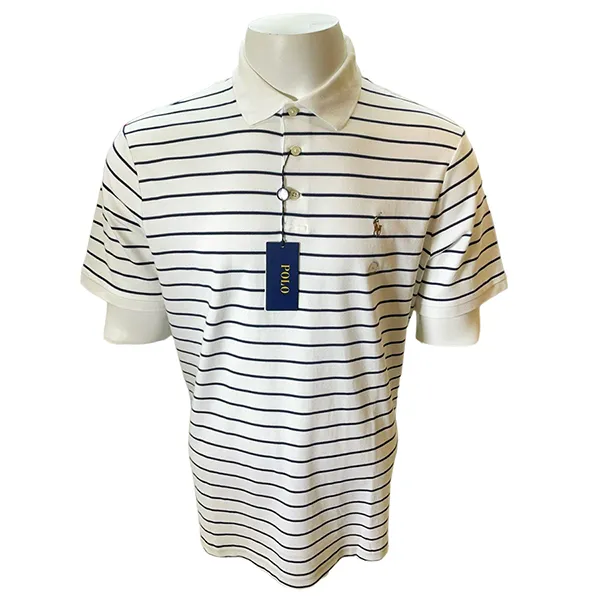 Áo Polo Nam Ralph Lauren Kẻ Sọc 710869587003 Màu Trắng Size L - Thời trang - Vua Hàng Hiệu