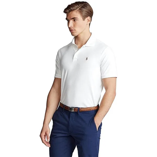 Áo PoLo Nam Ralph Lauren Polo Shirt 710832749013 GB02 Màu Trắng Size L - Thời trang - Vua Hàng Hiệu