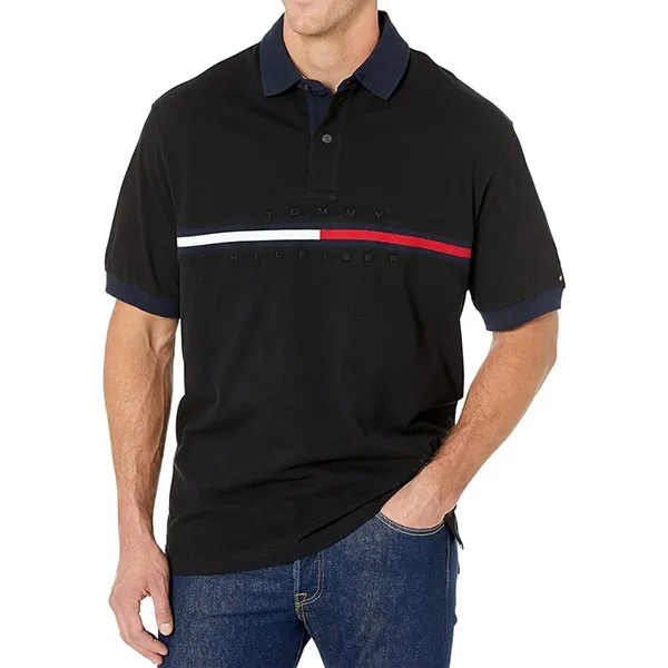 Áo Polo Nam Tommy Hilfiger Bar Stripe Black 78J3232 003 Màu Đen Size S - Thời trang - Vua Hàng Hiệu