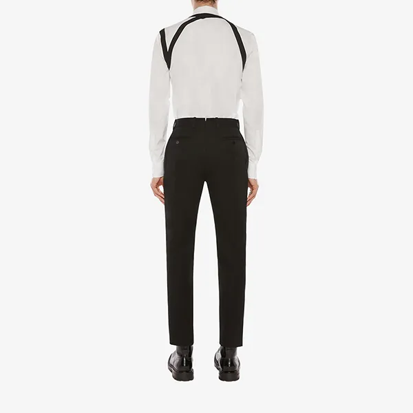 Áo Sơ Mi Nam Alexander Mcqueen Cage Harness Shirt In White Màu Trắng Size S - Thời trang - Vua Hàng Hiệu