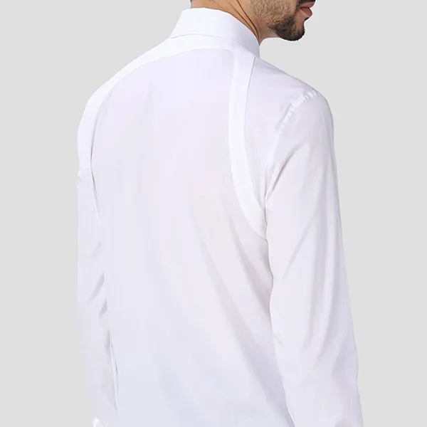 Áo Sơ Mi Nam Alexander Mcqueen With Strap Detail In White 624753 QPN44 9000 Màu Trắng