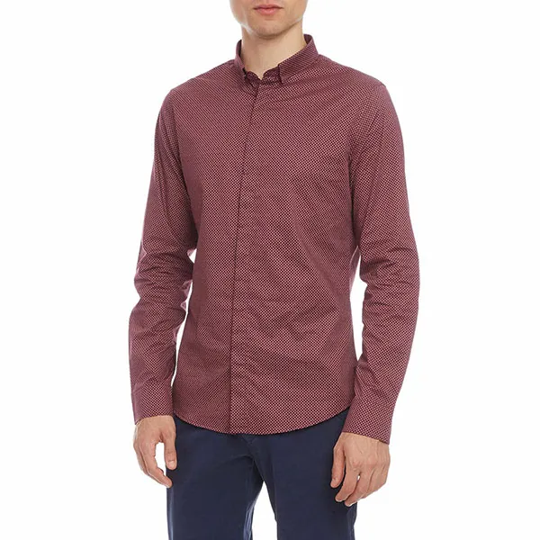 Áo Sơ Mi Nam Armani Exchange All Over Logo Pattern 6LZC04ZNEAZ -GD03 Màu Đỏ Size XS - Thời trang - Vua Hàng Hiệu
