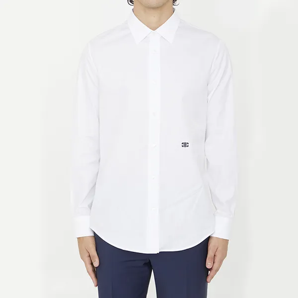 Áo Sơ Mi Nam Celine White With Logo Embroidered 2C86A091F01BC Màu Trắng - Thời trang - Vua Hàng Hiệu