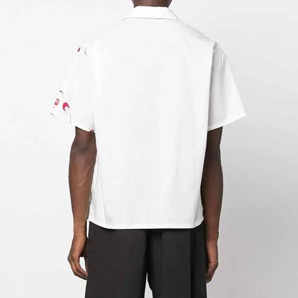 Áo Sơ Mi Nam KenZo Dragon Graphic Print Cotton Shirt Màu Trắng Hoạ Tiết - Thời trang - Vua Hàng Hiệu