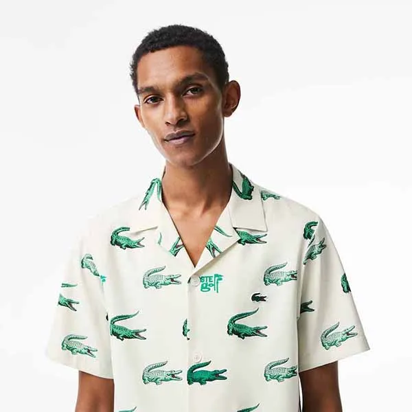 Áo Sơ Mi Nam Lacoste Golf CH56195170V Màu Trắng Hoạ Tiết Size XS - Thời trang - Vua Hàng Hiệu